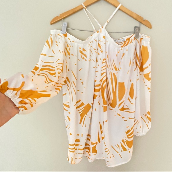 BISHOP + YOUNG White Halter Neck Off Shoulder Ana Blouse - Picture 4 of 10